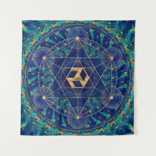 Antahkarana in Sacred Geometry Ornament Tapestry
