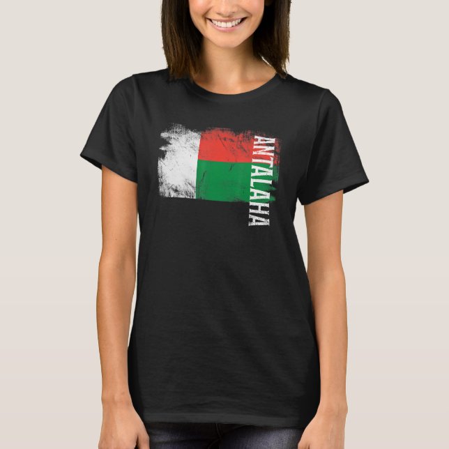 Antalaha Madagascar Flag For Malagasy Men Women Ki T-Shirt (Front)