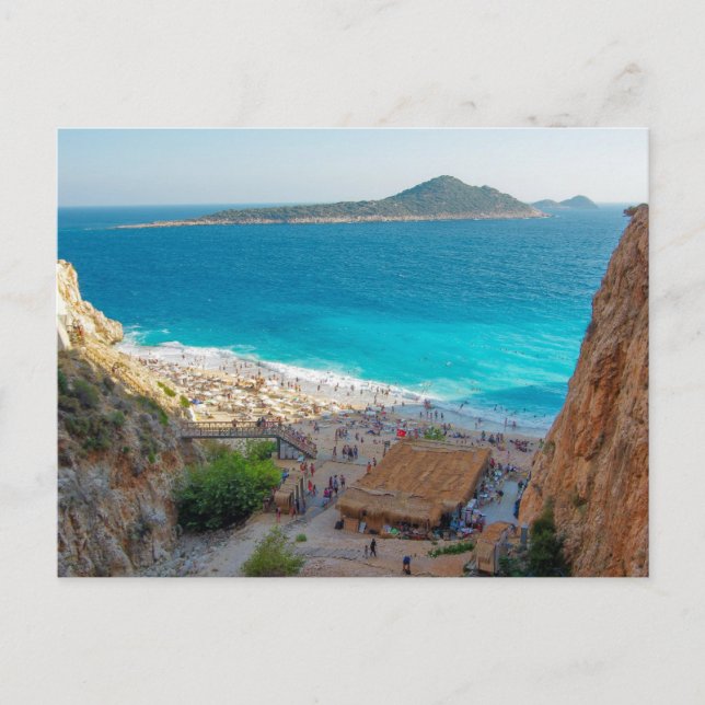 Antalya Eyebrow Kaputas Beach .Turkey Holiday Postcard (Front)