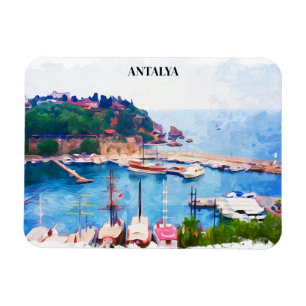 Antalya Turkey Panorama View Magnet