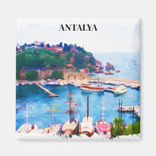 Antalya Turkey Panorama View Magnet