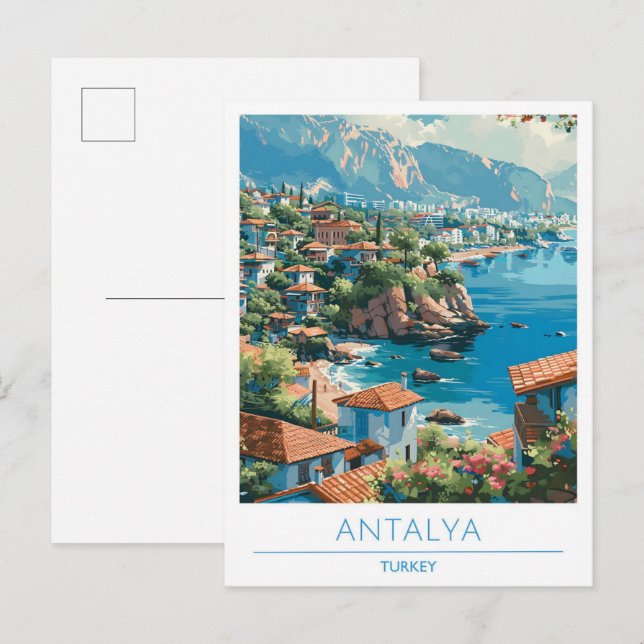 Antalya Turkey Travel  Postcard (Front/Back)