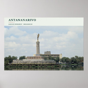 Antananarivo Lakeside Monument Poster