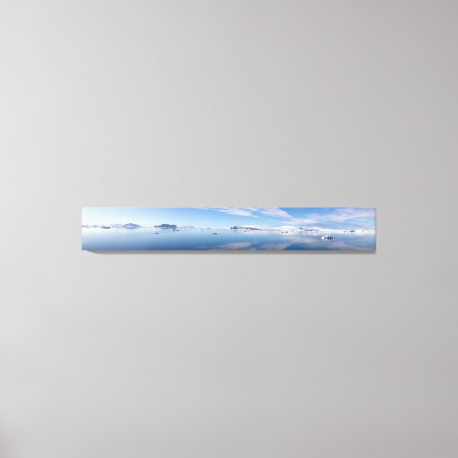 Antarctic Sound Panorama Canvas Print (Front)