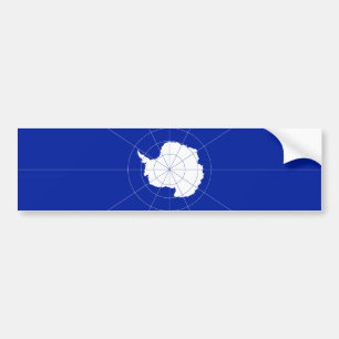 Antarctic Treaty Flag Bumper Sticker. Antarctica Sticker