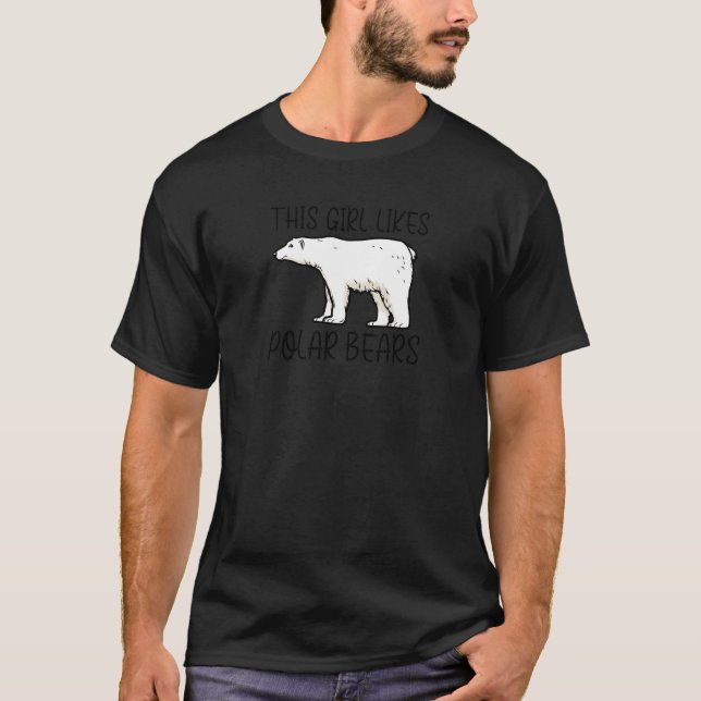 Antarctic Wildlife Cute Polar Bears Wilderness Pre T-Shirt (Front)