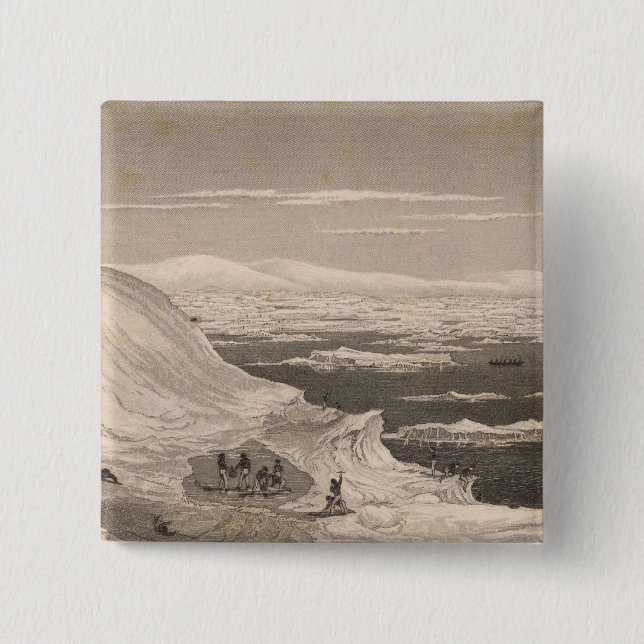 Antarctica 2 15 cm square badge (Front)