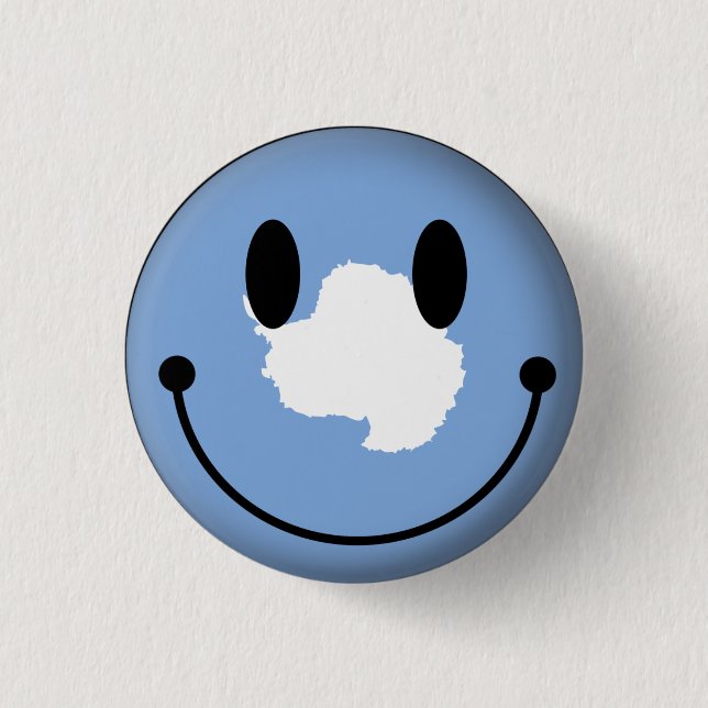 Antarctica 3 Cm Round Badge (Front)