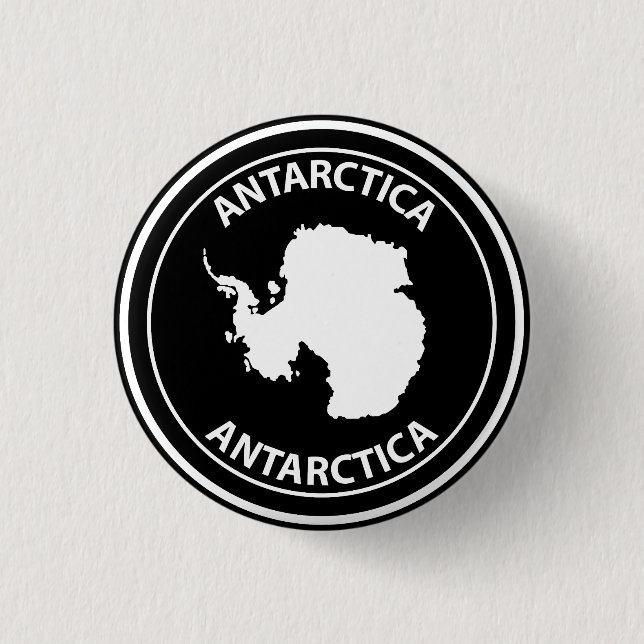 Antarctica 3 Cm Round Badge (Front)