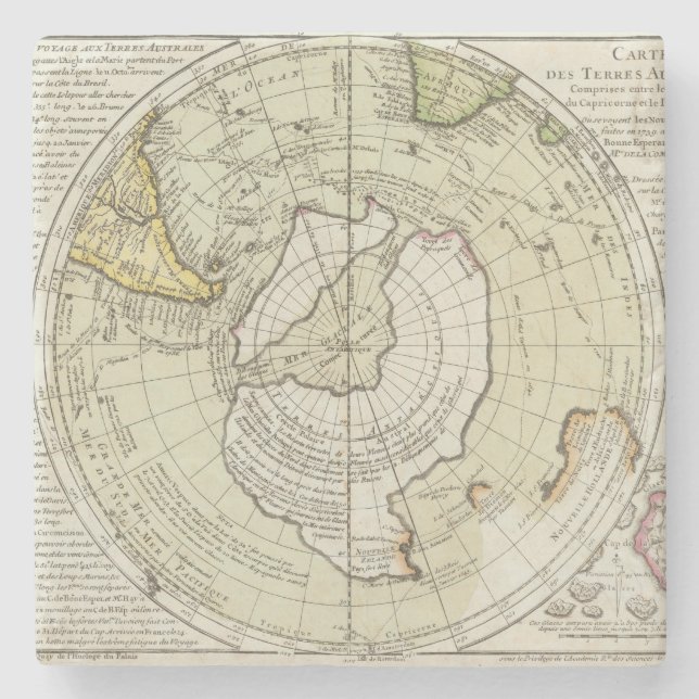 Antarctica 4 stone coaster (Front)