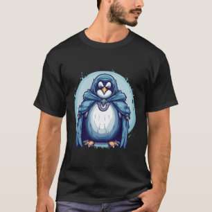Antarctica Animal Kawaii Coon Penguin Wizard T-Shirt
