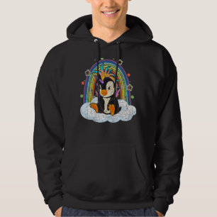 Antarctica Animal Rainbow Penguincorn Cute Penguin Hoodie