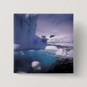 Antarctica. Antarctic icescapes 2 15 Cm Square Badge