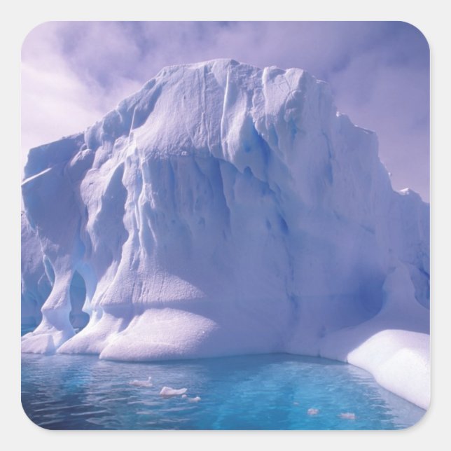 Antarctica. Antarctic icescapes Square Sticker (Front)