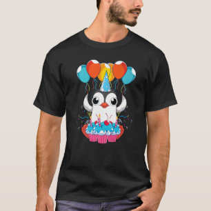 Antarctica Bird Birthday Party Zoo Animal Cute Pe T-Shirt