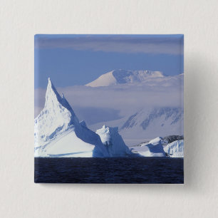 Antarctica, Boothe Island, Afternoon sun 15 Cm Square Badge