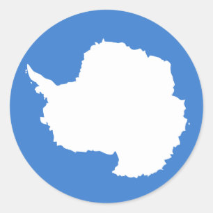 antarctica classic round sticker