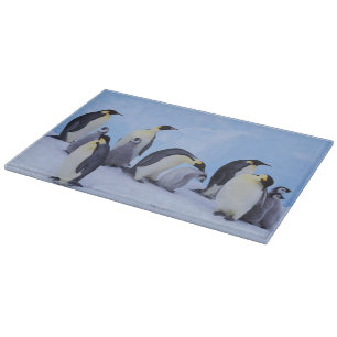Antarctica, Emporer Penguins Cutting Board