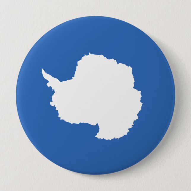 Antarctica Flag 10 Cm Round Badge (Front)