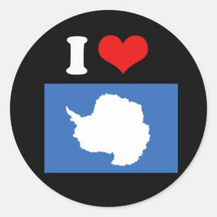 Antarctica Flag Classic Round Sticker