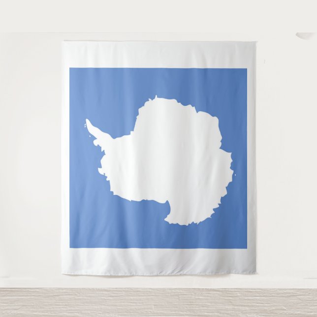 Antarctica Flag Emblem Tapestry (Front)