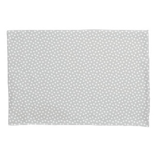 Antarctica Grey Watercolor Dots  Pillow Case