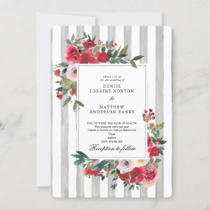 Antarctica Grey Wedding Invitation