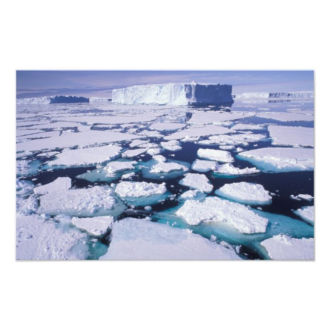 Antarctica, Ice flow. Photo Print (Front)