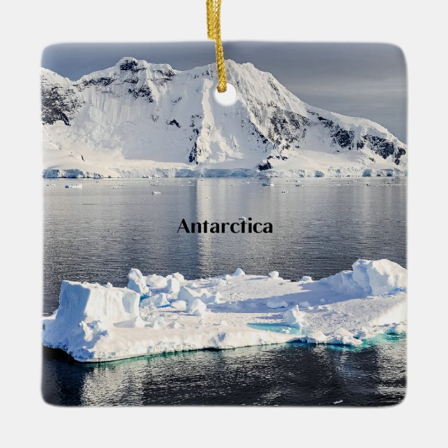Antarctica iceberg ceramic ornament (Front)