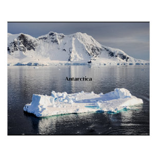 Antarctica iceberg poster