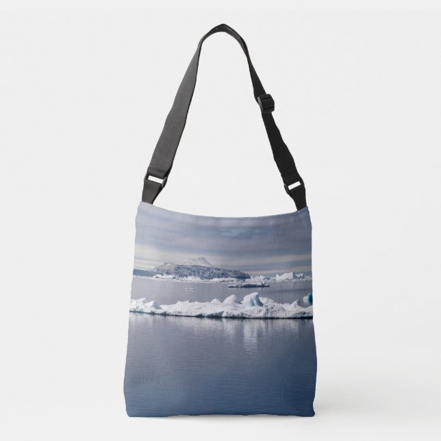 Antarctica landscape crossbody bag (Front)
