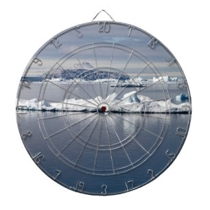 Antarctica landscape dartboard