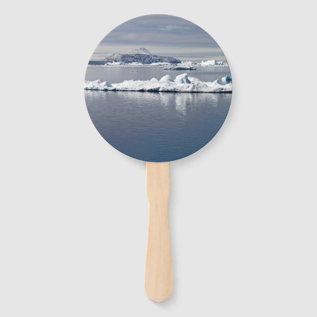 Antarctica landscape hand fan (Front)