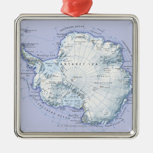 Antarctica Metal Tree Decoration (Front)