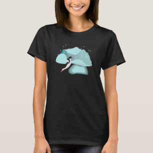 Antarctica Penguin Jumping in a Pool of Water Anta T-Shirt