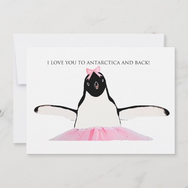 Antarctica Personalised Stationery Thank You Card (Front)