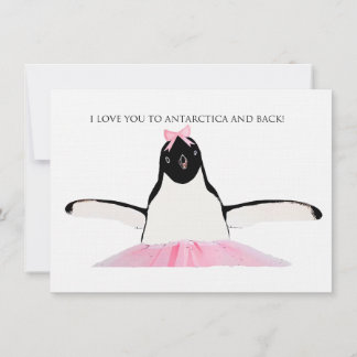 Antarctica Personalised Stationery Thank You Card