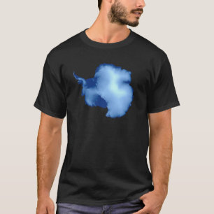 Antarctica Physical Map T-Shirt