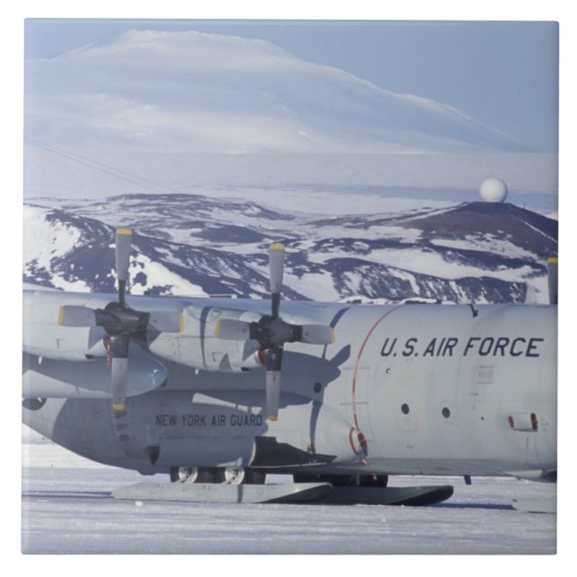 Antarctica, Ross Island, McMurdo station, C-130 Tile (Front)