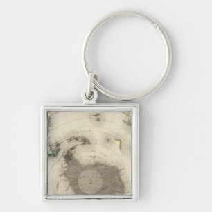 Antarctica, Southern Hemisphere Key Ring