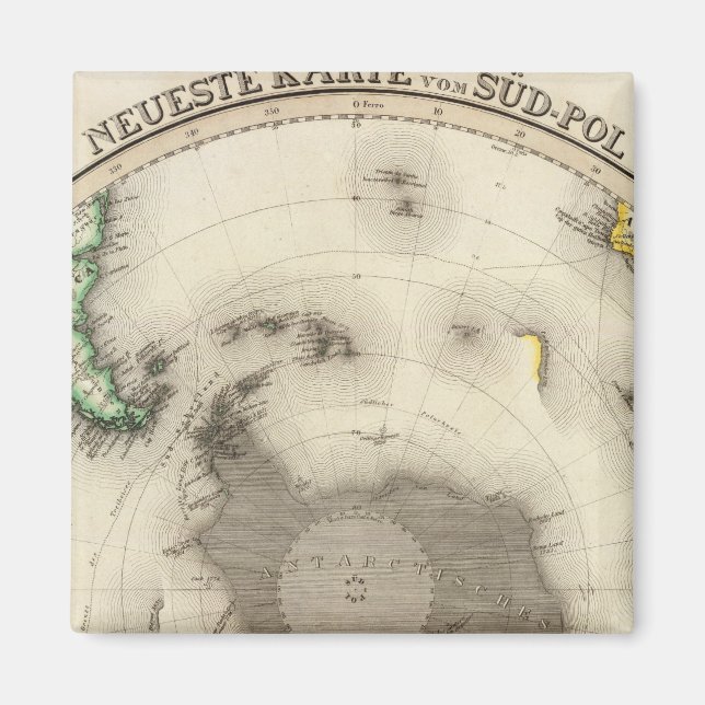 Antarctica, Southern Hemisphere Magnet (Front)