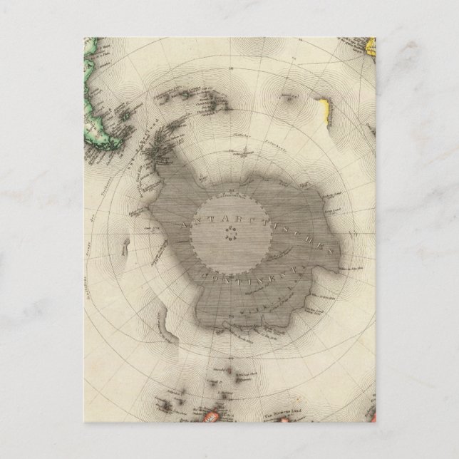 Antarctica, Southern Hemisphere Postcard (Front)