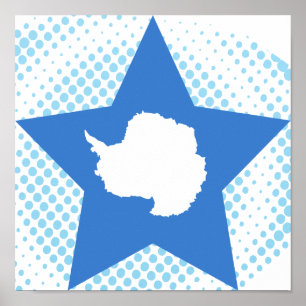 Antarctica Star Poster