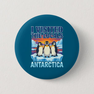 Antarctica Travel Souvenir Penguin Expedition 6 Cm Round Badge