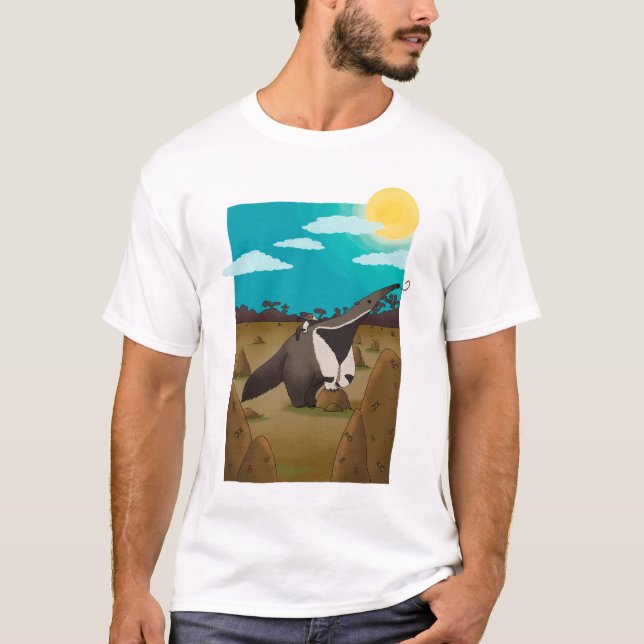 Anteater and the Cerrado - Brazilian Animals T-Shirt (Front)