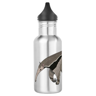 Anteater cartoon illustration  532 ml water bottle