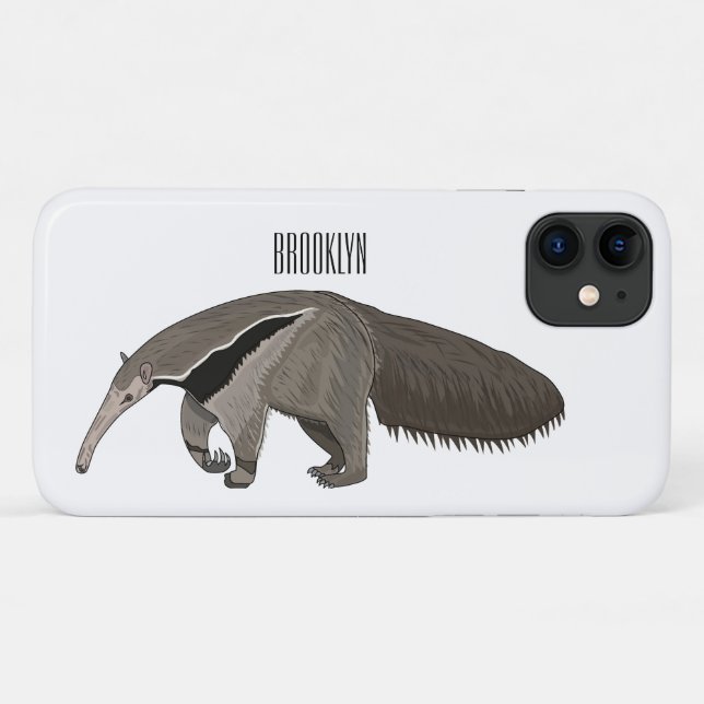 Anteater cartoon illustration  Case-Mate iPhone case (Back (Horizontal))