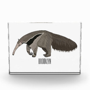 Anteater cartoon illustration  photo block