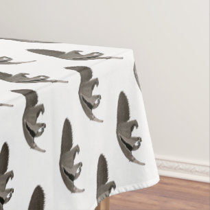 Anteater cartoon illustration tablecloth