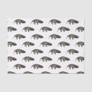 Anteater cartoon illustration  tissue paper